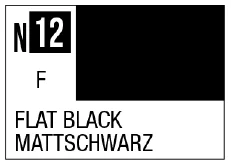 GSI Creos Acrysion N12 - Flat Black (Flat/Primary) - Paints