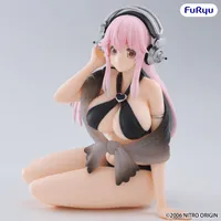 FuRyu SUPER SONICO Noodle Stopper Figure -Swimsuit Black Color ver.- - Super Sonico - photo 7