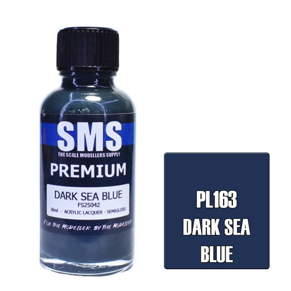 The Scale Modellers Supply (SMS) Premium DARK SEA BLUE FS25042 30ml - Paints