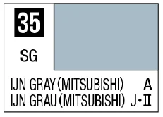 GSI Creos Mr. Color 35 - IJN Gray (Mitsubishi) (Semi-Gloss/Aircraft) - Paints
