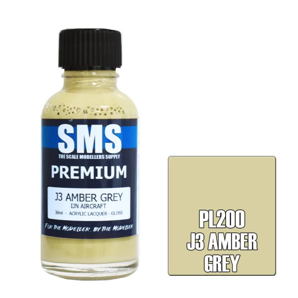 The Scale Modellers Supply (SMS) Premium J3 AMBER GREY 30ml - Paints
