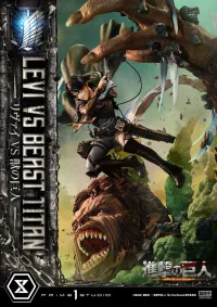 Prime 1 Studio Ultimate Premium Masterline  TV animation Attack On Titan  Levi versus Beast Titan Bonus Version - Attack on Titan - photo 71