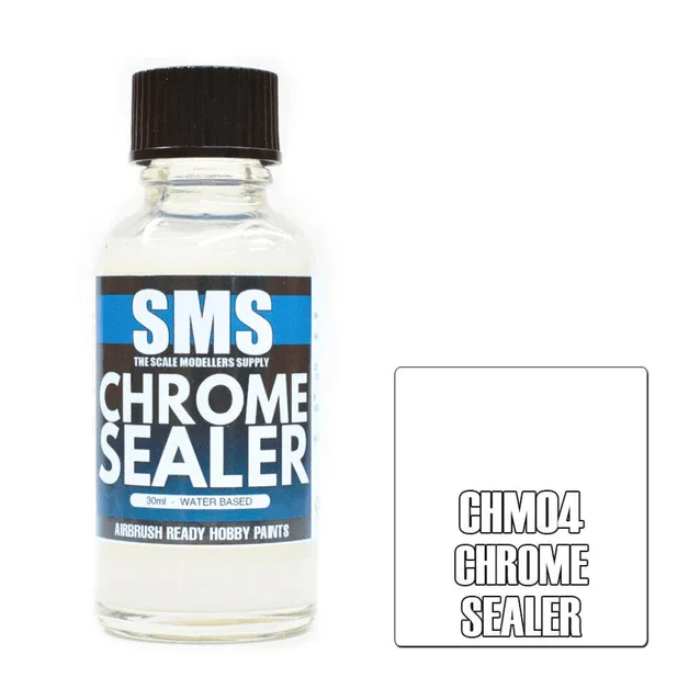 The Scale Modellers Supply (SMS) HyperChrome CHROME SEALER 30ml - Finishing