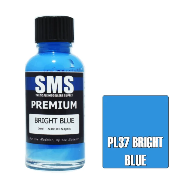 The Scale Modellers Supply (SMS) Premium BRIGHT BLUE FS15187 30ml - Paints