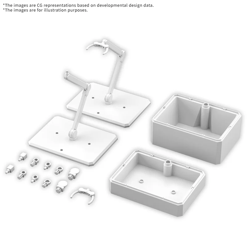 BANDAI HOBBY ACTION BASE 7 & OPTION BOX [WHITE] - Gundam Misc