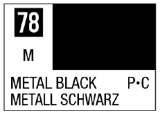 GSI Creos Mr Color Spray - S78 Metallic Black (Metallic/Primary) - Paints