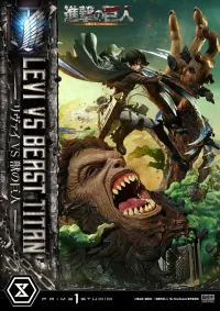 Prime 1 Studio Ultimate Premium Masterline  TV animation Attack On Titan  Levi versus Beast Titan Bonus Version - Attack on Titan - photo 68