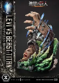 Prime 1 Studio Ultimate Premium Masterline  TV animation Attack On Titan  Levi versus Beast Titan Bonus Version - Attack on Titan - photo 77