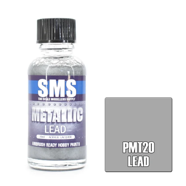 The Scale Modellers Supply (SMS) Metallic LEAD 30ml - Paints