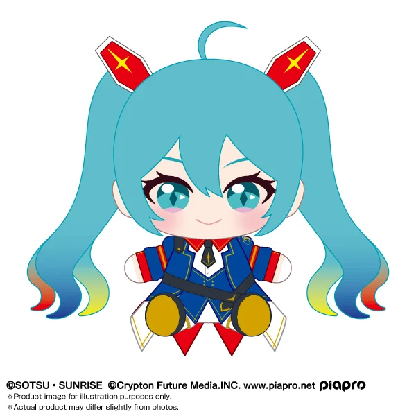 Hatsune Miku x Mobile Suit Gundam "Gundam x Hatsune Miku" Bandai Namco Nui Plush