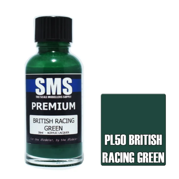 The Scale Modellers Supply (SMS) Premium BRITISH RACING GREEN 30ml - Paints