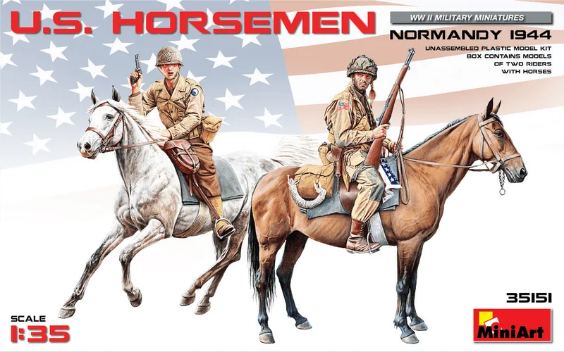 [35151] 1/35 U.S. Horsemen. Normandy 1944