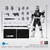 HIYA TOYS 1/12 Scale 6 Inch JUDGE DREDD Judge Dredd Black&White Ver. Action Figure - JUDGE DREDD - photo 5