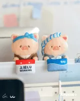 TOYZEROPLUS LuLu the Piggy Office Series - My Workplace Partners Monitor Plush Keychain Blindbox - LuLu The Piggy - photo 13