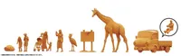 KAIYODO [KAIYODO] [UNPAINTED] ARTPLA tourists and giraffe set - Scale Kits - photo 4