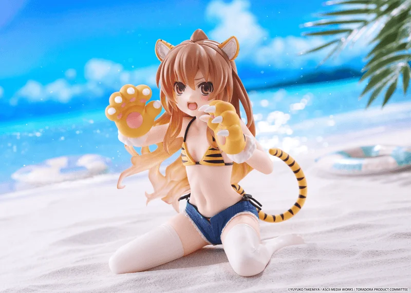 TAITO Toradora! Desktop Cute Figure - Taiga Aisaka (Tiger Costume Swimwear Ver.) - Toradora!
