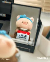TOYZEROPLUS LuLu the Piggy Office Series - My Workplace Partners Monitor Plush Keychain Blindbox - LuLu The Piggy - photo 6