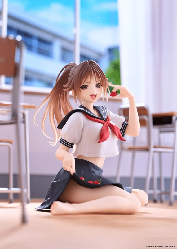 TAITO Strawberry 100% Desktop Cute Figure - Satsuki Kitaoji (School uniform Ver.) - Strawberry 100%