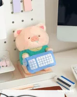 TOYZEROPLUS LuLu the Piggy Office Series - My Workplace Partners Monitor Plush Keychain Blindbox - LuLu The Piggy - photo 4