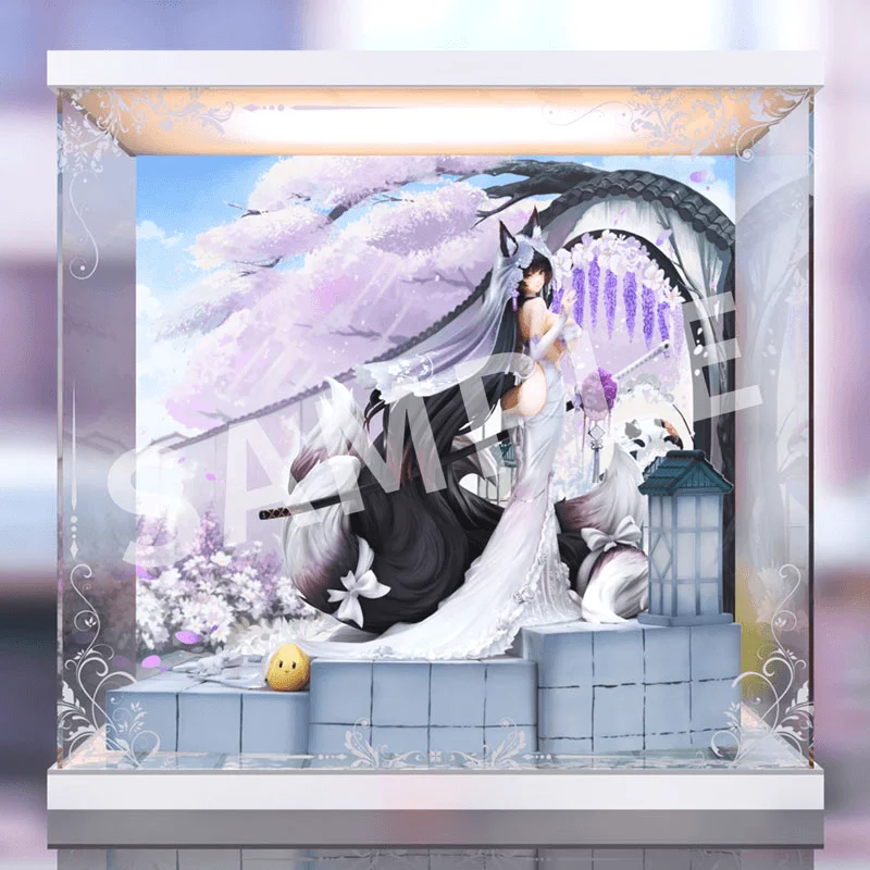1/7 Scale [Azur Lane] Musashi「Purest Wisteria」Ver. with LED Acrylic Display Box Painted Figure w BONUSes