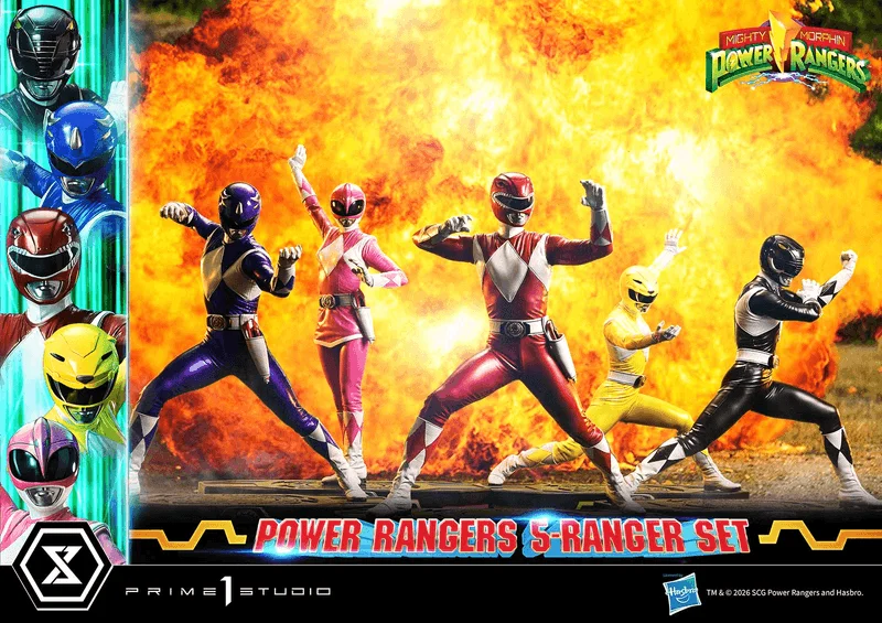 Premium Masterline Mighty Morphin Power Rangers Power Rangers 5-Ranger Set Deluxe Version