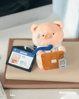 TOYZEROPLUS LuLu the Piggy Office Series - My Workplace Partners Monitor Plush Keychain Blindbox - LuLu The Piggy - photo 2