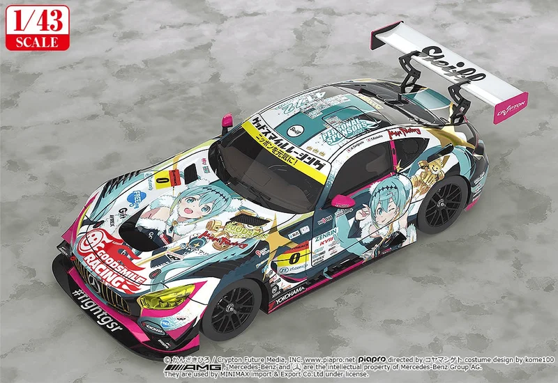 1/43rd Scale Good Smile Hatsune Miku AMG: 2018 Final Race Ver.