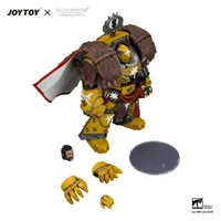 JOYTOY Imperial Fists Lord Castellan Evander Garrius, The Tyrant of Cthonia with the Subjugator and Incineratus - Warhammer 40K - photo 11
