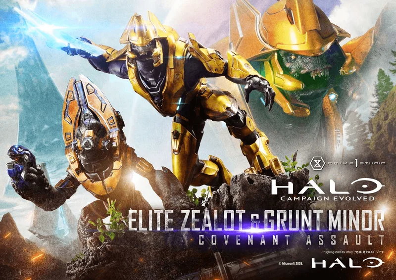 Ultimate Premium Masterline Halo: Campaign Evolved Elite Zealot & Grunt Minor: Covenant Assault