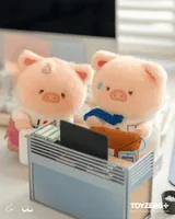 TOYZEROPLUS LuLu the Piggy Office Series - My Workplace Partners Monitor Plush Keychain Blindbox - LuLu The Piggy - photo 14